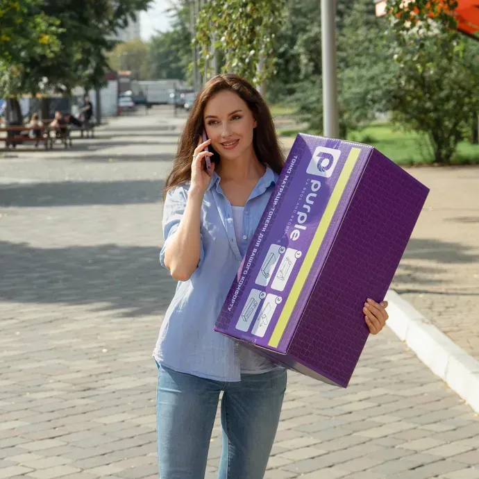Тонкий матрац-топер PURPLE Evolution Roll TOP